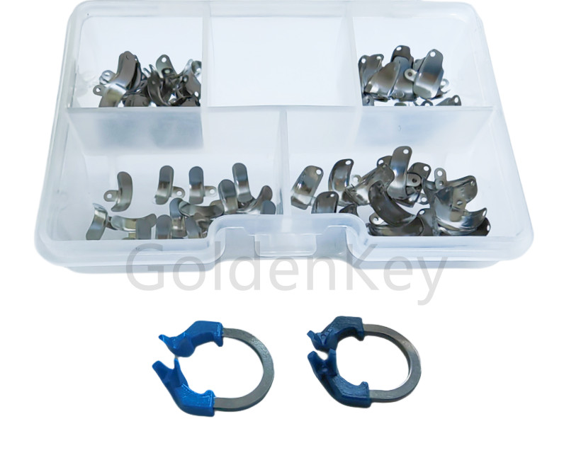 102/Set C2 Dental Sectional Matrix Contoured Matrices Bands Clip Clamp NITI Ring