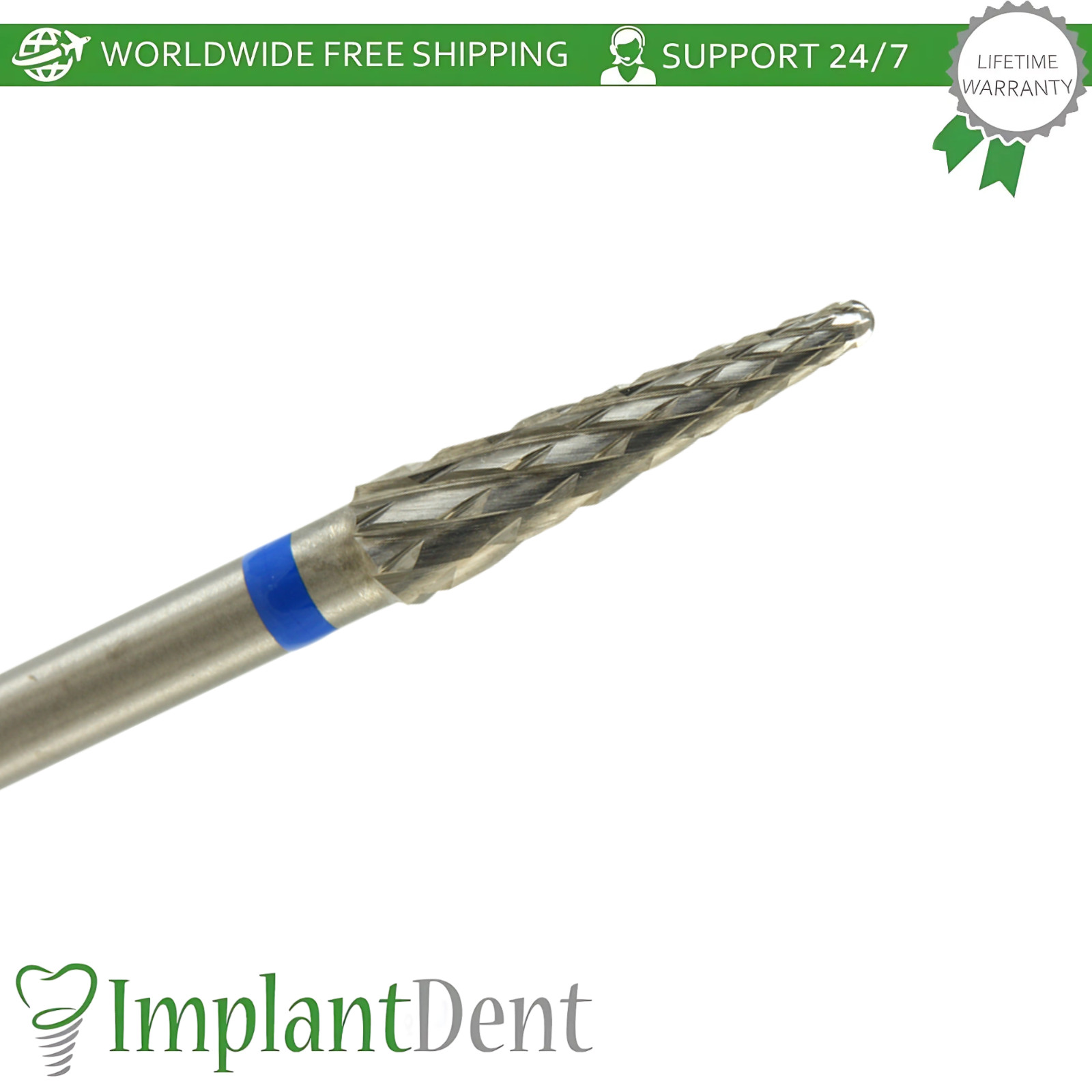 Dental Cross Cut Standard Carbide Ø3.1mm x 11.5mm Bur 5000328 Dentistry Tool