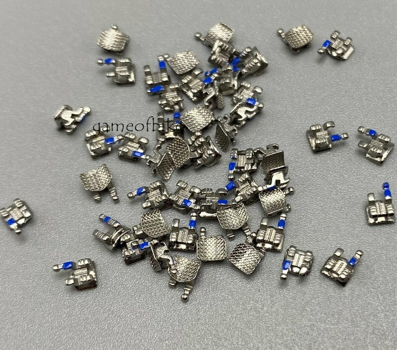 Dental Orthodontic Brackets Braces Mini Roth 022 Slot Hooks 345 Metal 50pcs/pack