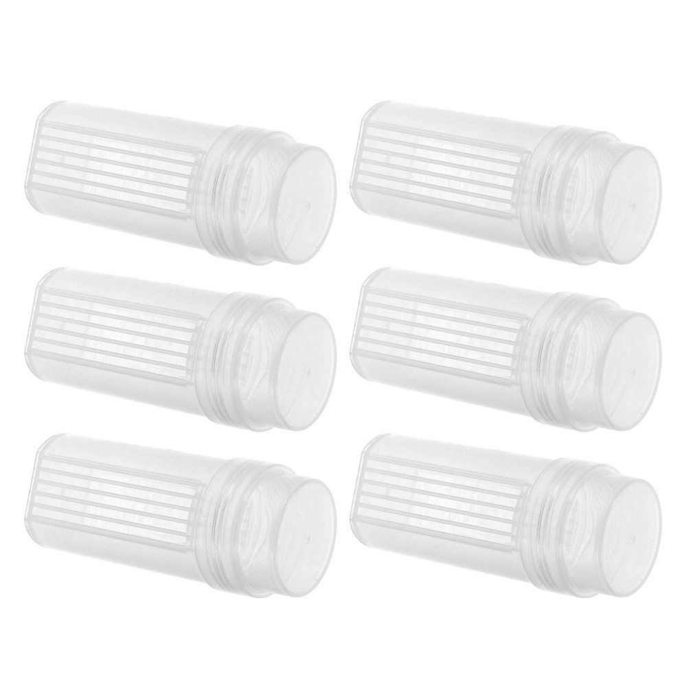6 Pcs Staining Tank for Slides Lab Microscope Supplies Clear Plastic Jar