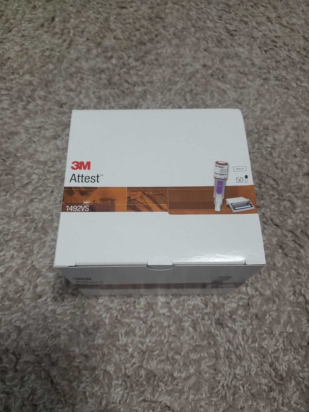 3M Attest 1492V Super Rapid Readout Biological Indicator Box of 50 EX:17/10/2024
