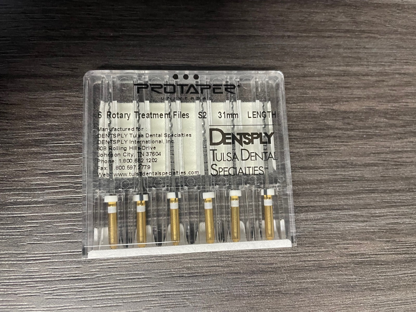 Dentsply ProTaper Universal NiTi Files S2 31mm
