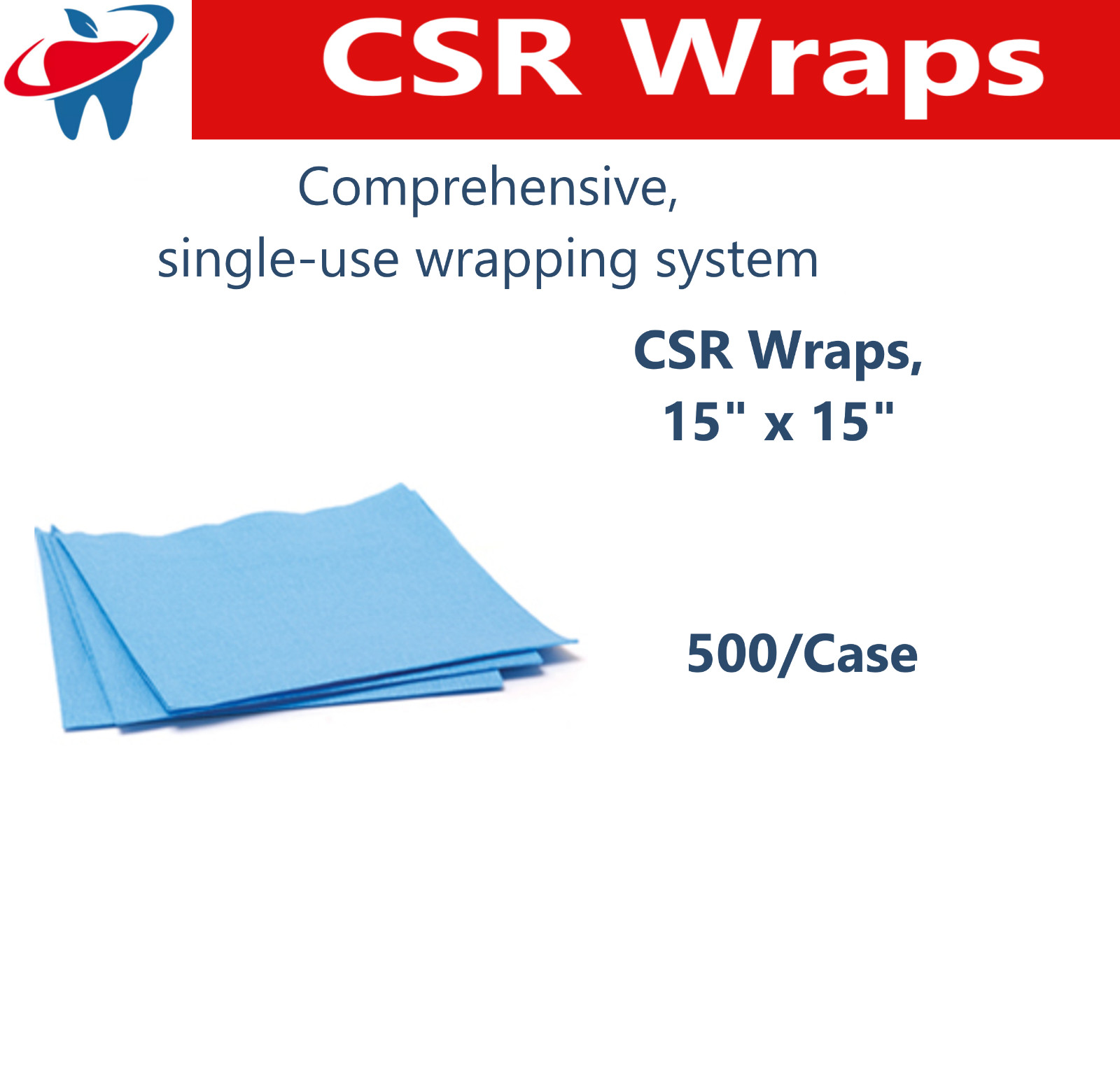 CSR Wrap Dynarex Sterilization Wrap 30 x 30, 20 x 20, 24 x 24 -Up to 500/Case