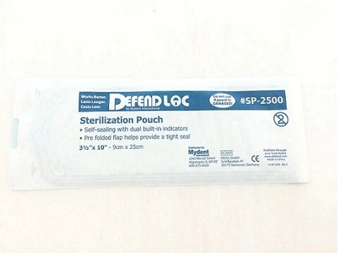 DEFEND LOC Self-Seal Sterilization Pouch 3.5″ X 10″ (200/BX)