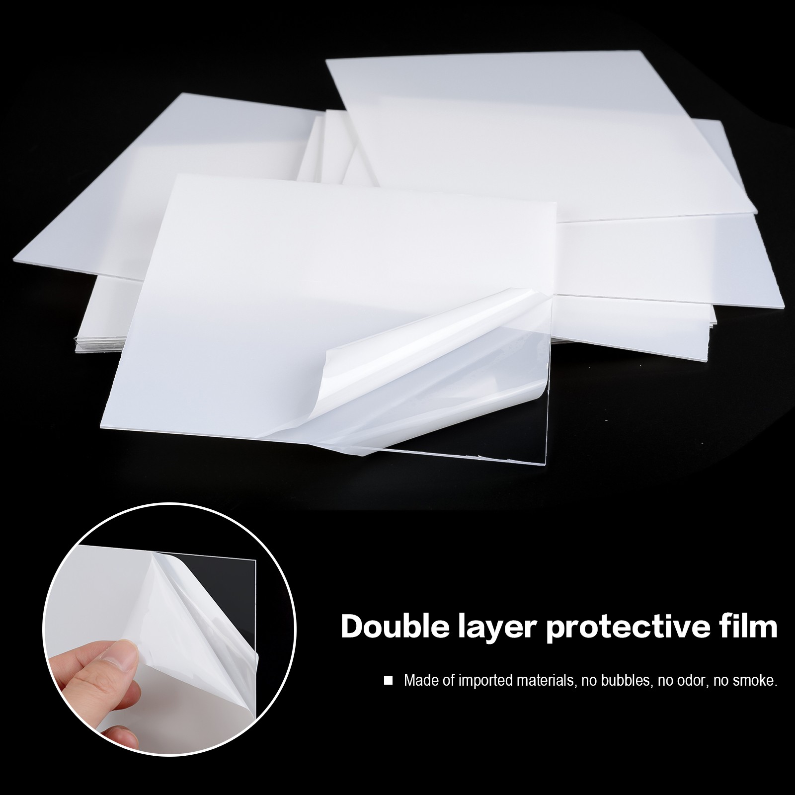 Dental Lab Square Vacuum Forming Splint Sheet 1.5mm Hard Thermoforming Material