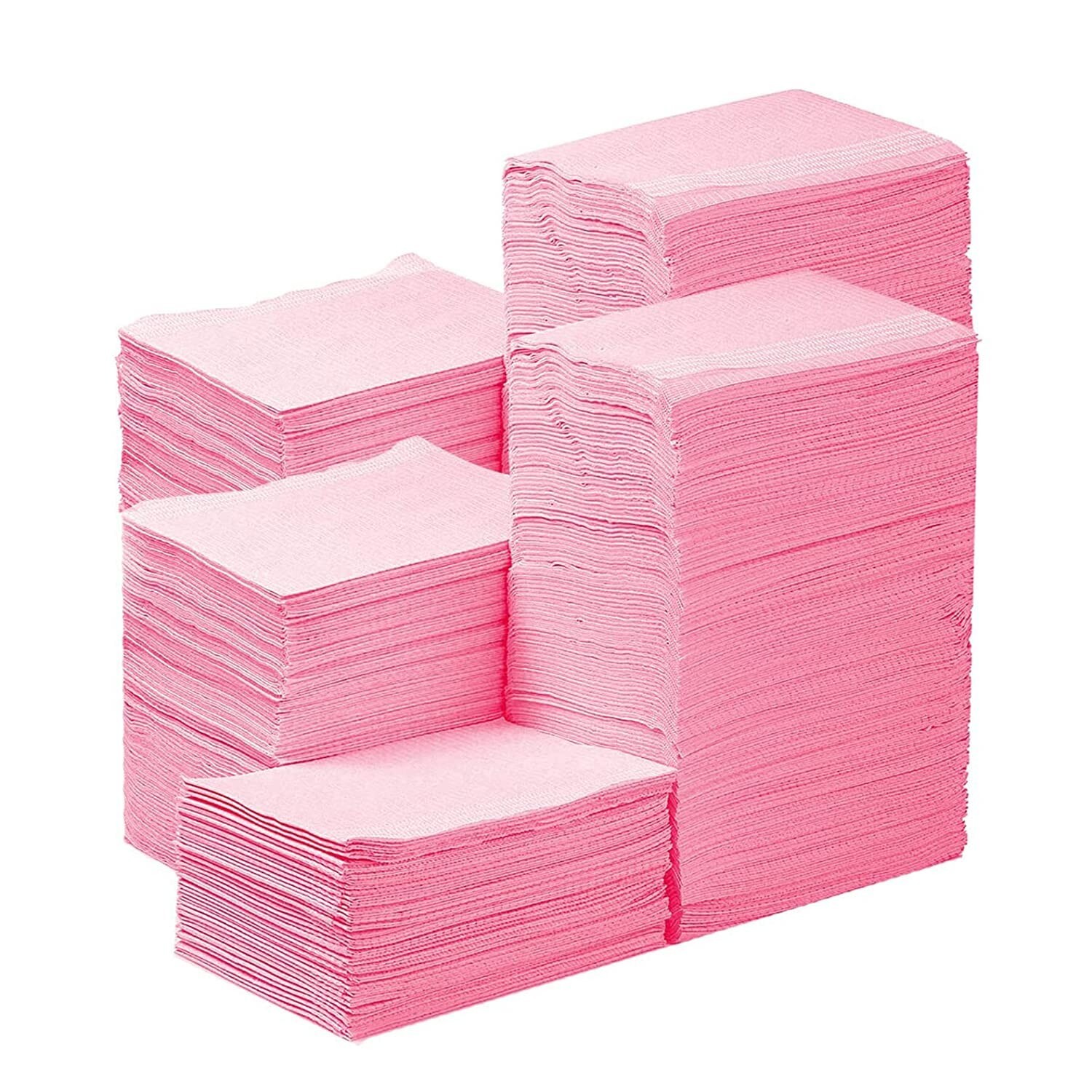 500/Case JMU Disposable Dental Bibs 3-Ply Tattoo Nail Tray Covers 13″ x 18″ Pink