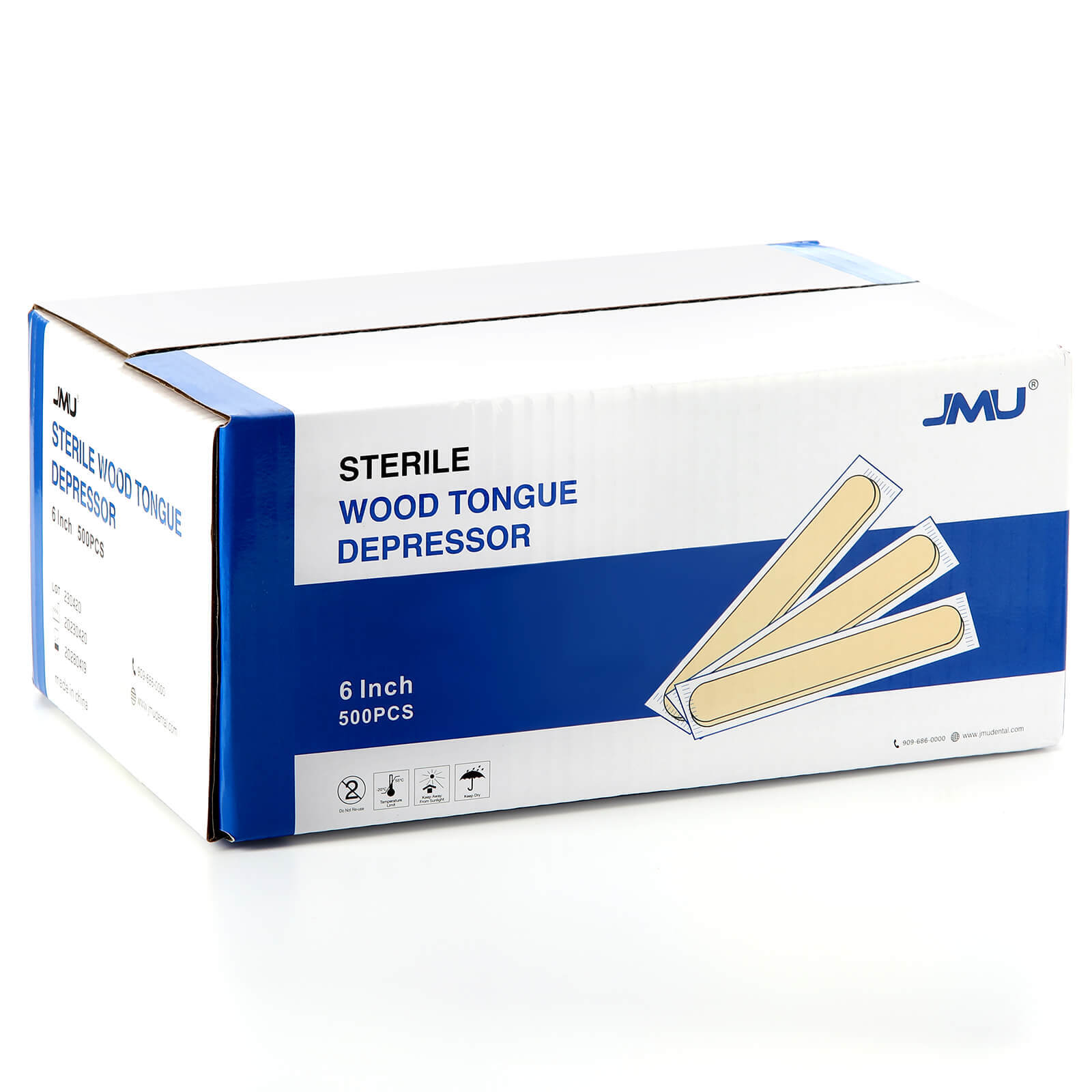 JMU Wooden Sterile Tongue Depressors Sticks 6» Senior Craft Tattoo Sticks 5000