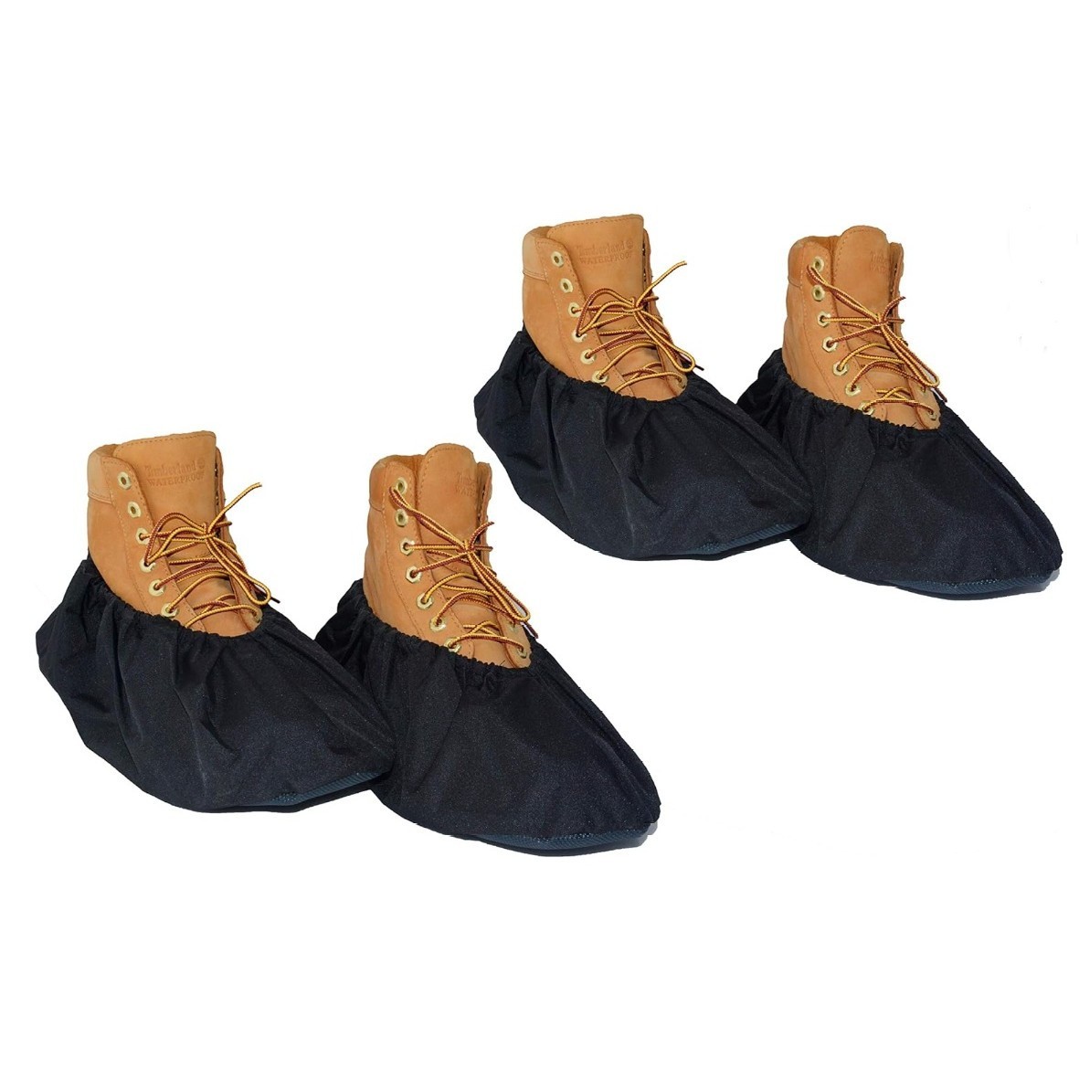 2 Pairs Shoe Covers Washable Non-Slip Reusable Floor Protection Size Medium New