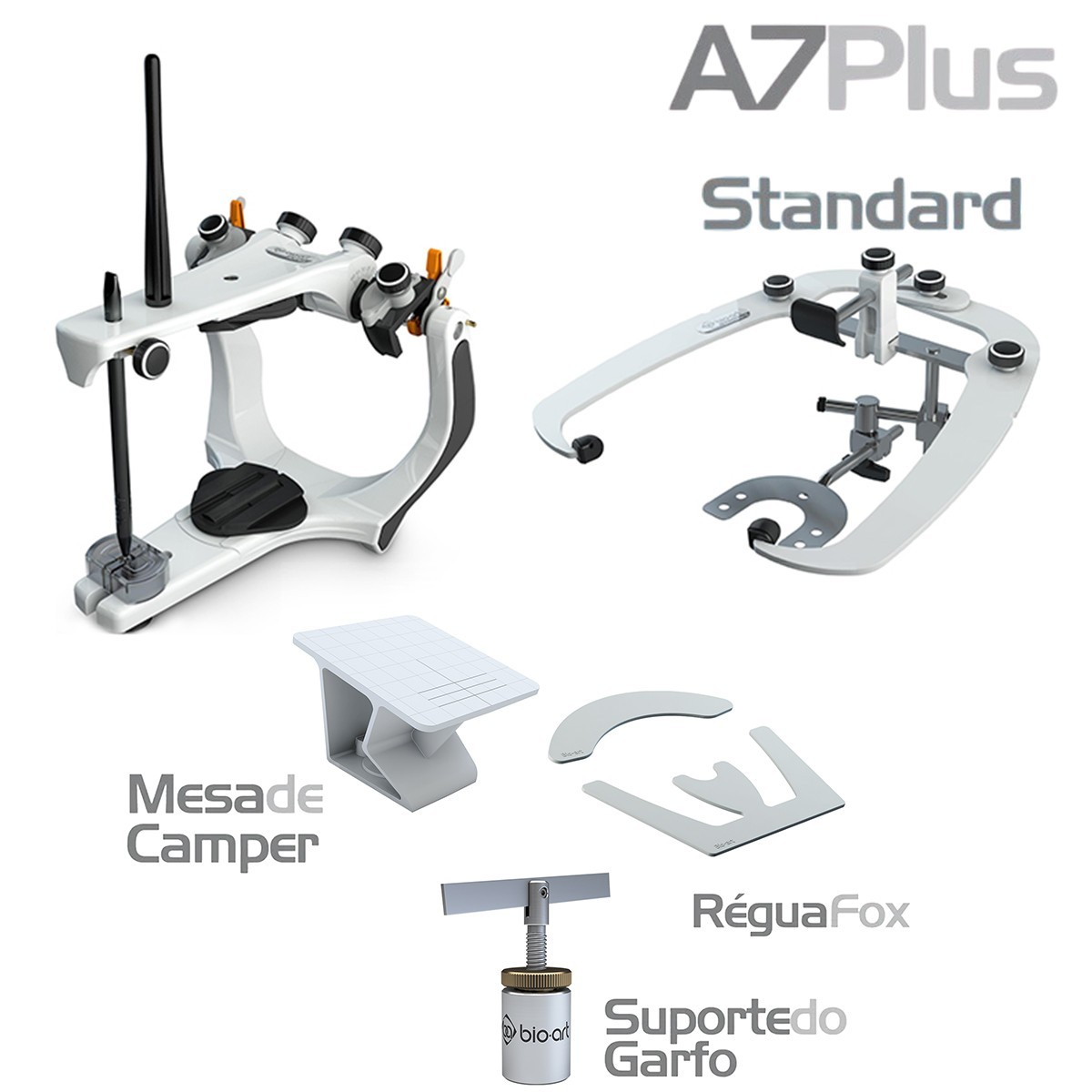 BIOART Dental A7 Plus Articulator with Standard Facebow + Accessories Kit