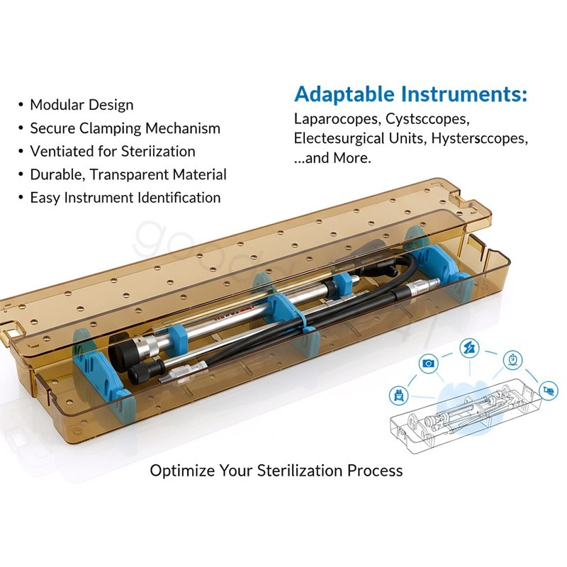 PPSU Autoclave Sterilization Tray Case Box for Surgical Instruments