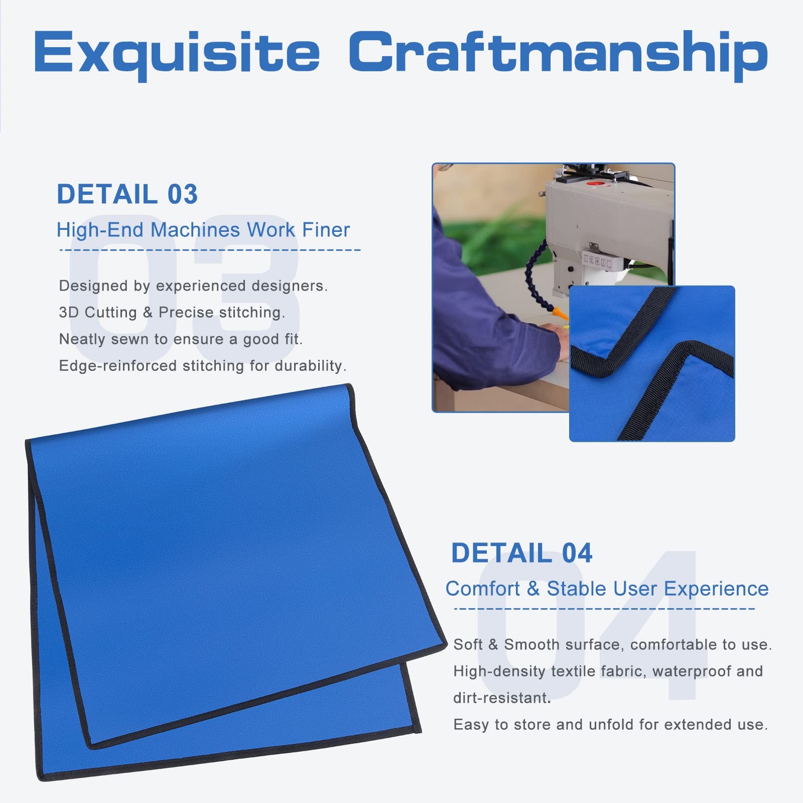 Lead X-Ray Shielding Blanket 0.5mm PB – Dental Protection 24″x48″ Blue
