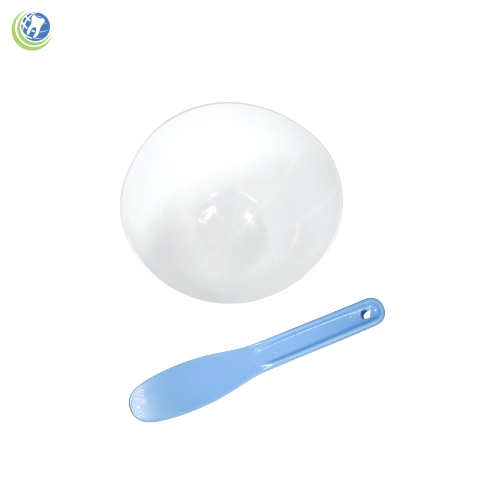 Dental Lab Hygienist Plastic Flexible Mixing Bowl & Spatula Kit Disposable