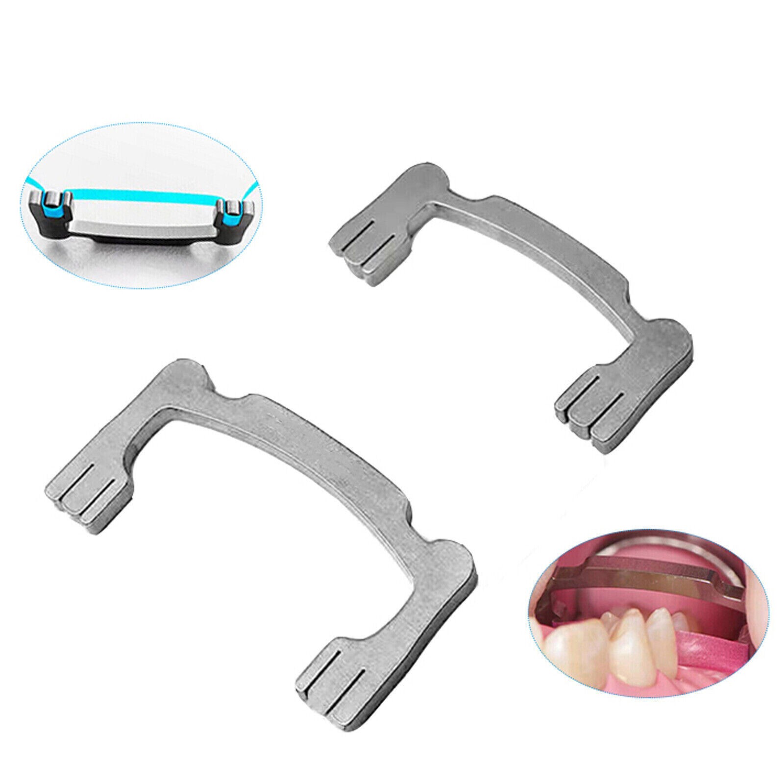2 Pcs/Box Dental Polishing Strips Holder Resin Sanding Sticks High + Low Tool