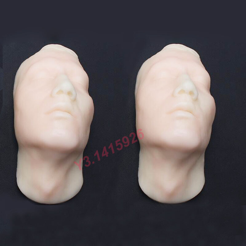 Silicone Head Injection Skin Suture Plastic Surgery Teaching Model With Skeleton