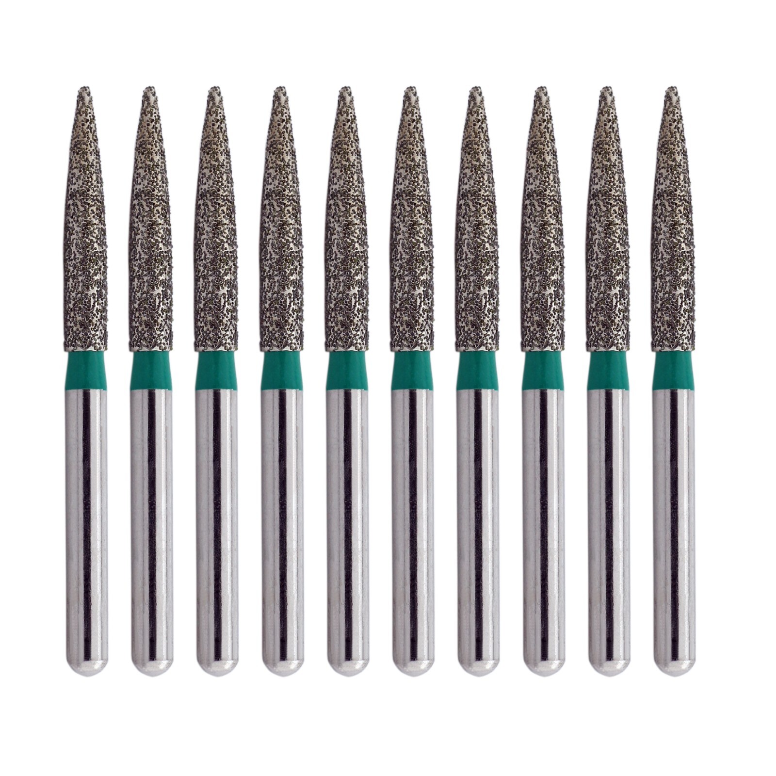 Dental Burs Diamond Flame FG Coarse Grit Green 863/016C for High Speed Handpiece