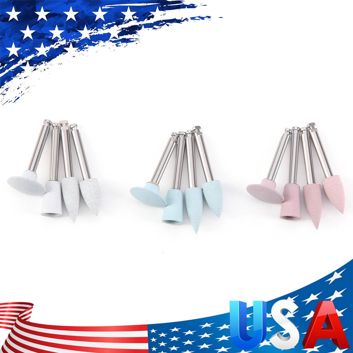 12Pcs/pack Dental Silicone Composite Polishing for Contra Angle Handpiece 2.35mm