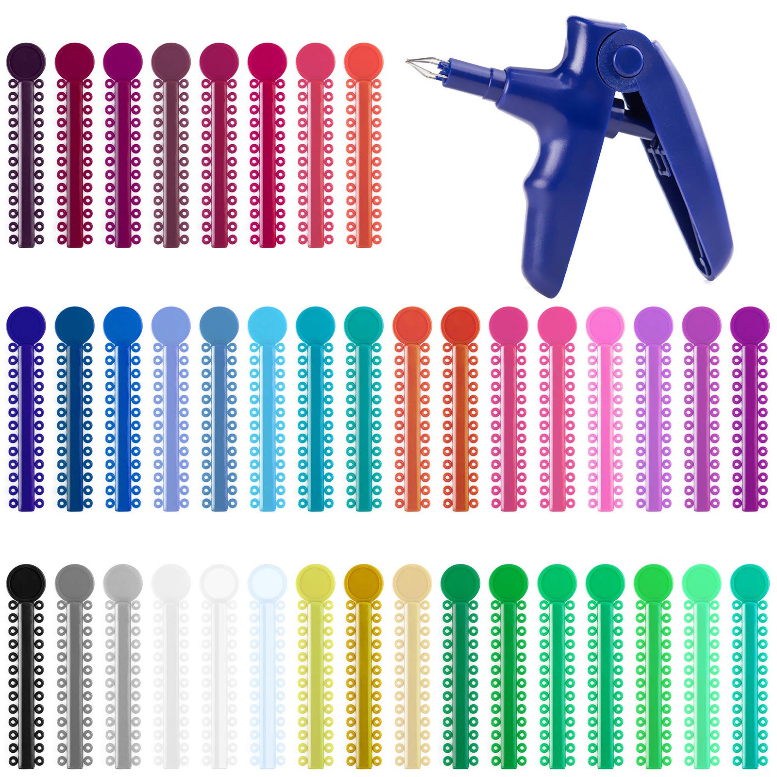 Dental Orthodontic Ligature Ties and 1041 Piece Set, Set