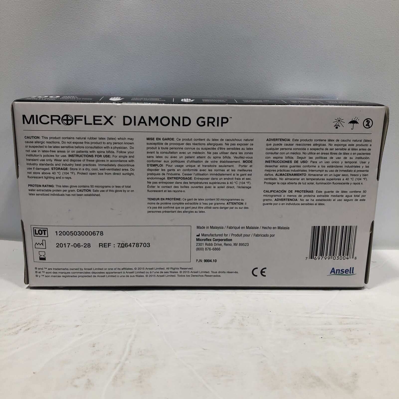 Microflex MF300L Latex Disposable Gloves – Pack of 100 – NEW