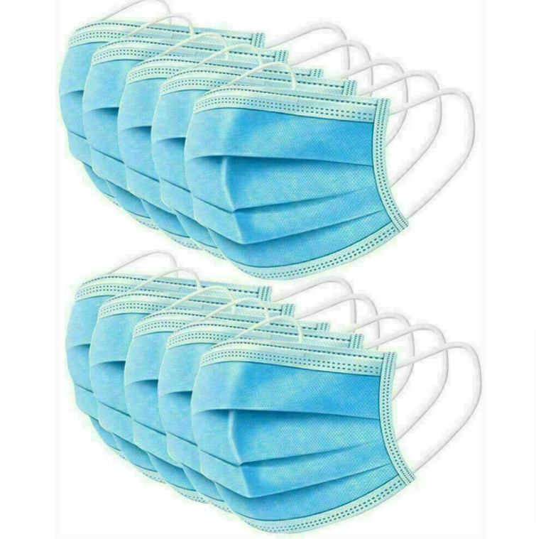 Disposable Face Masks Medical Surgical Dental 3-Ply Earloop