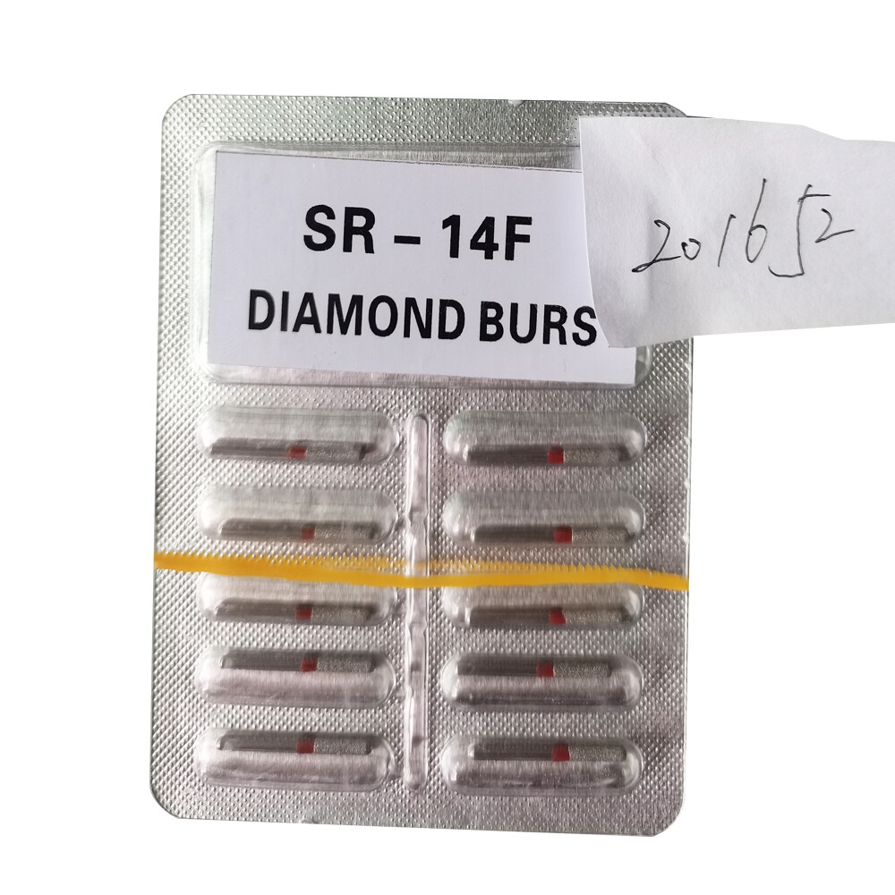 200Pcs/20Packs Dental Diamond Burs FG 1.60mm for High Speed Handpiece 214types