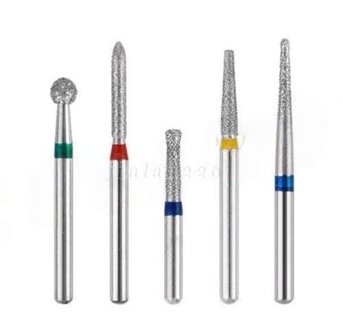 Lot of 100 ASSORTED RANDOM Dental Diamond Burs for High Speed Handpiece