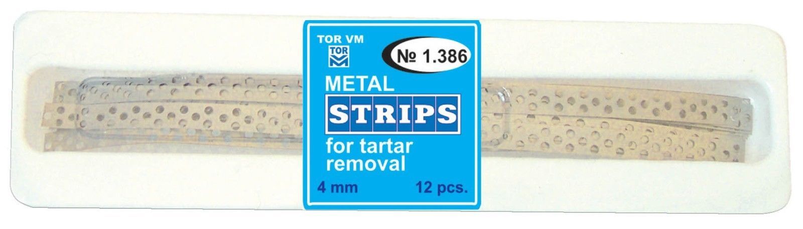 2X Perforated Metal Stripes For Tartar Removal 12pcs