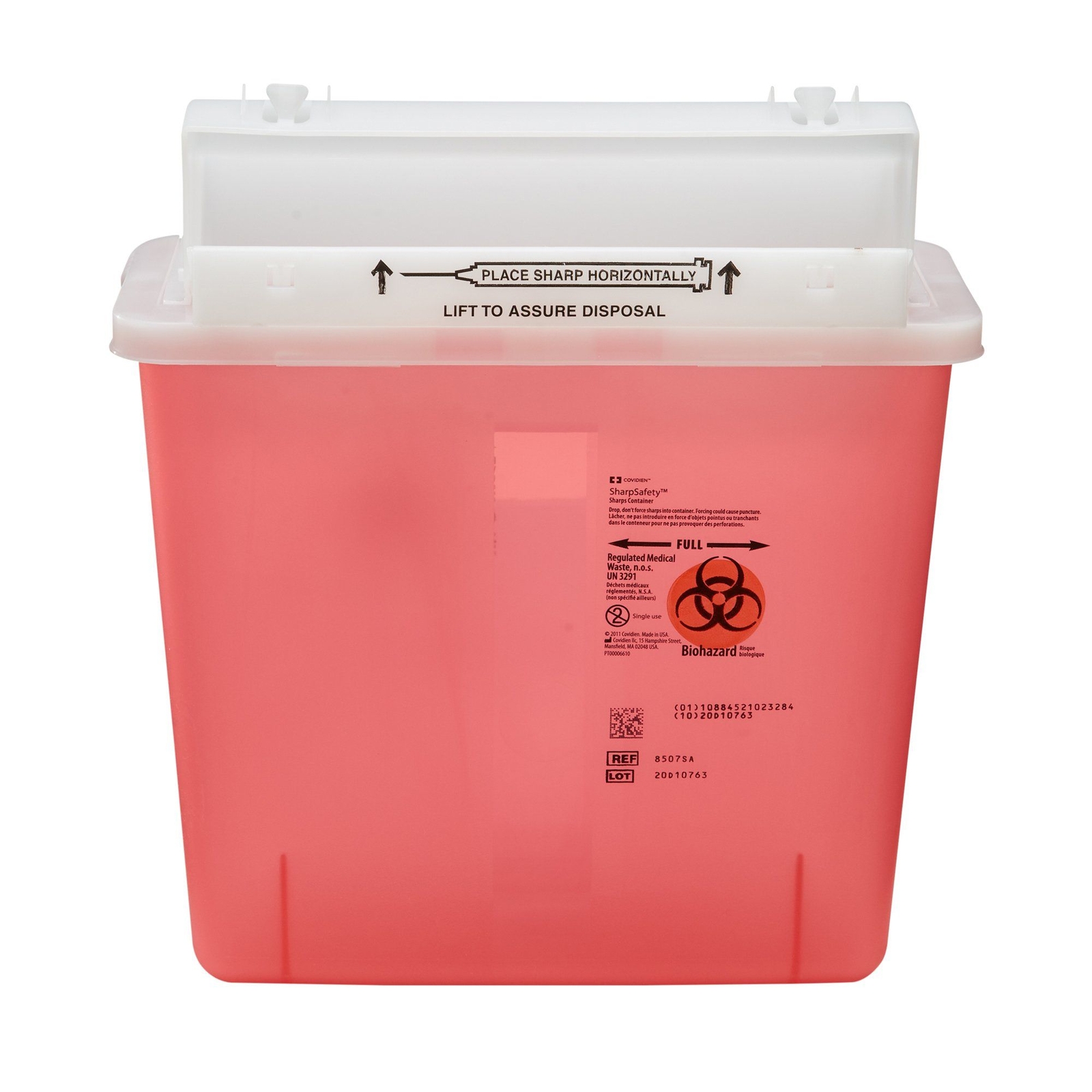 SharpStar In-Room Multi-purpose Sharps Container, 1-1/4 Gallon, 12-1/2 x 5-1/2 x