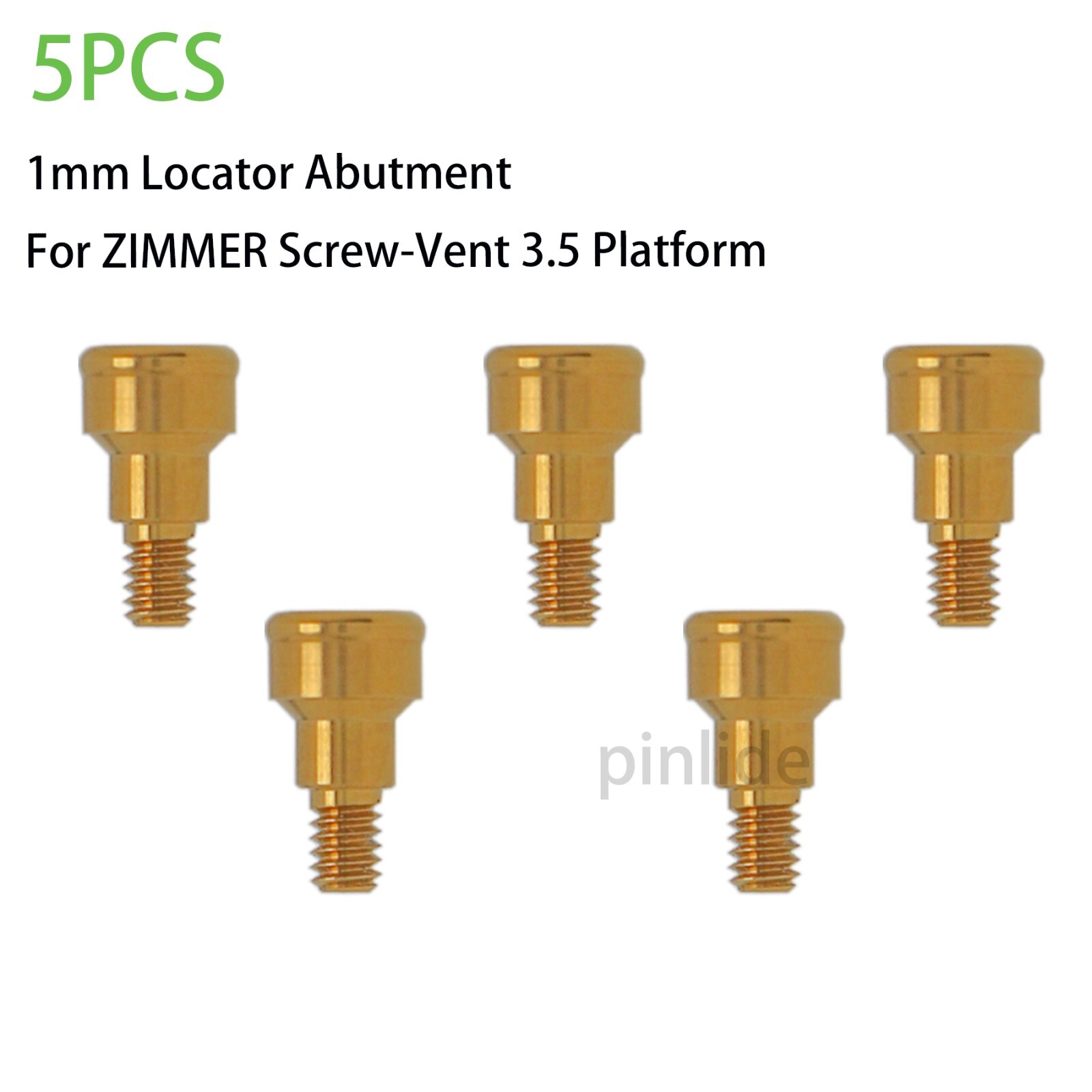 Dental Overdenture Attachments Abutment PAØ3.5/4.5 AH=1-5mm fit for Zimmer