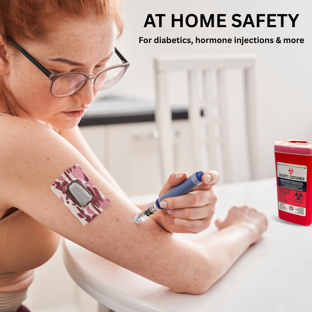 SHARPS CONTAINER 1 & 2 QUART/LITER -Needle Disposal Phlebotomy Tattoo Dental