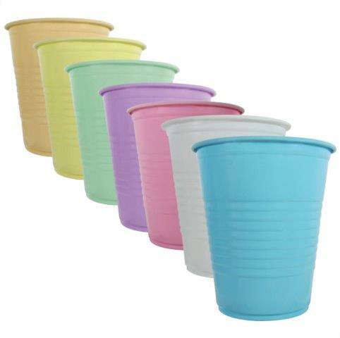 Disposable Plastic Drinking Cups 5oz Blue Black or Lavender 100pcs/Bag