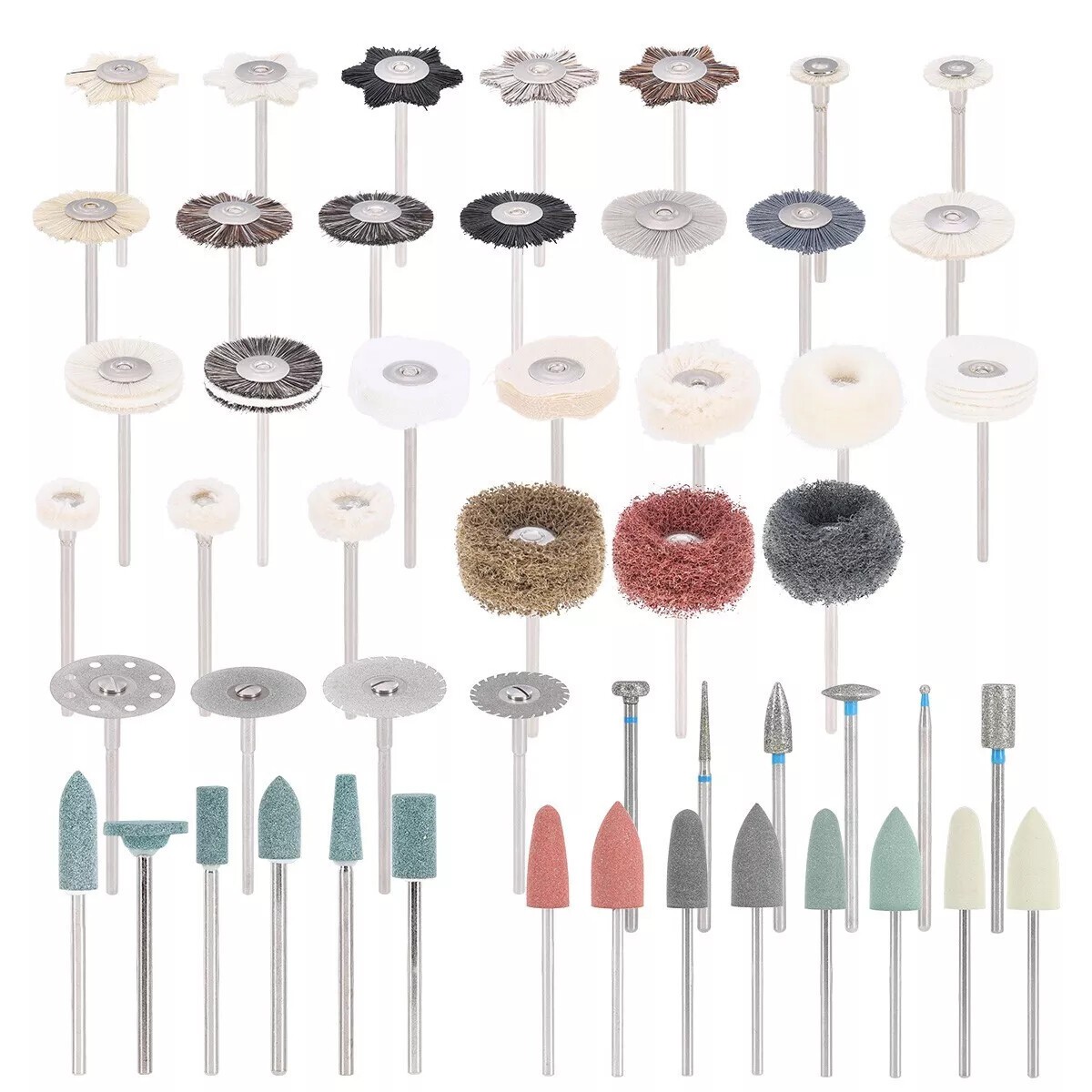 35Pcs/51Pcs Dental Polishing Kit Diamond Burs Brush Composite Ceramics Porcelain