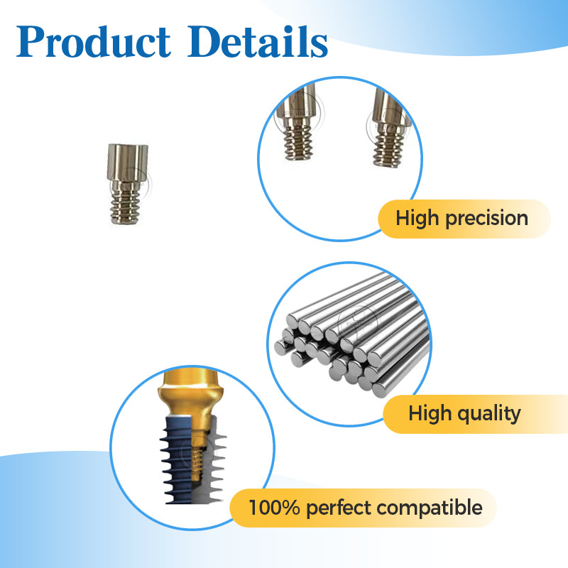 100 pcs Mulit Unit Ti Screw titanium abutment screw fit to Neodent GM
