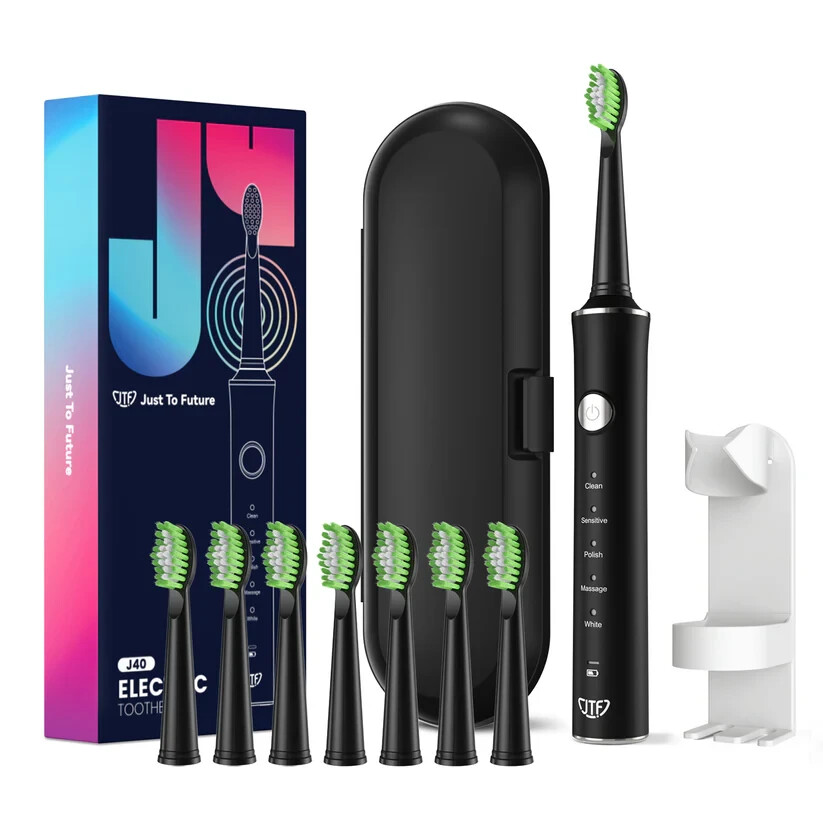 JTF (J40) Sonic Electric Toothbrush for Adults Family Bundle