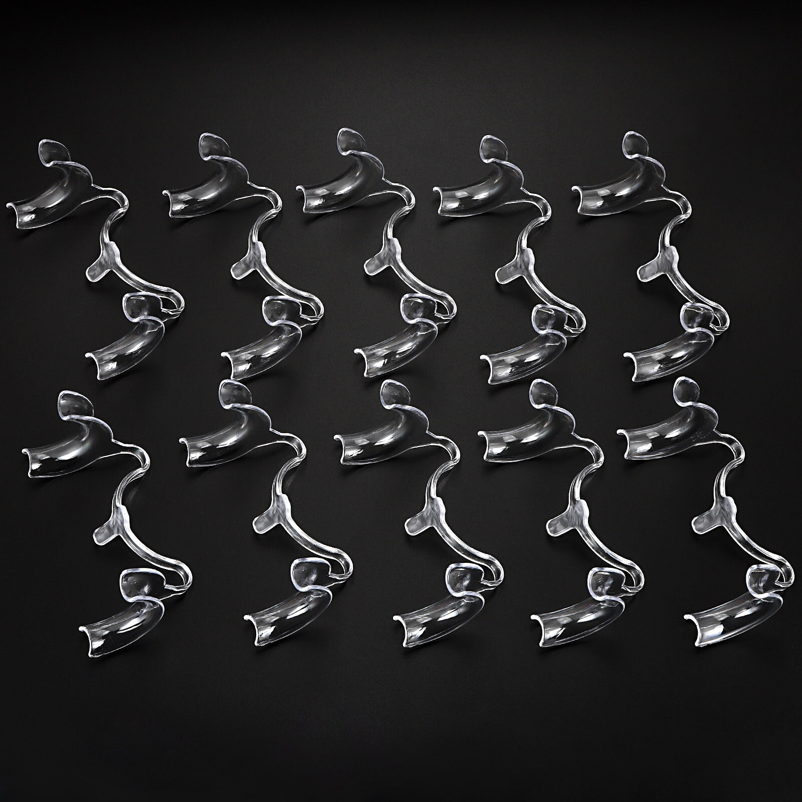 10X S Size Dental Ortho Intraoral Cheek Lip Retractor Mouth Opener Clear M-shape