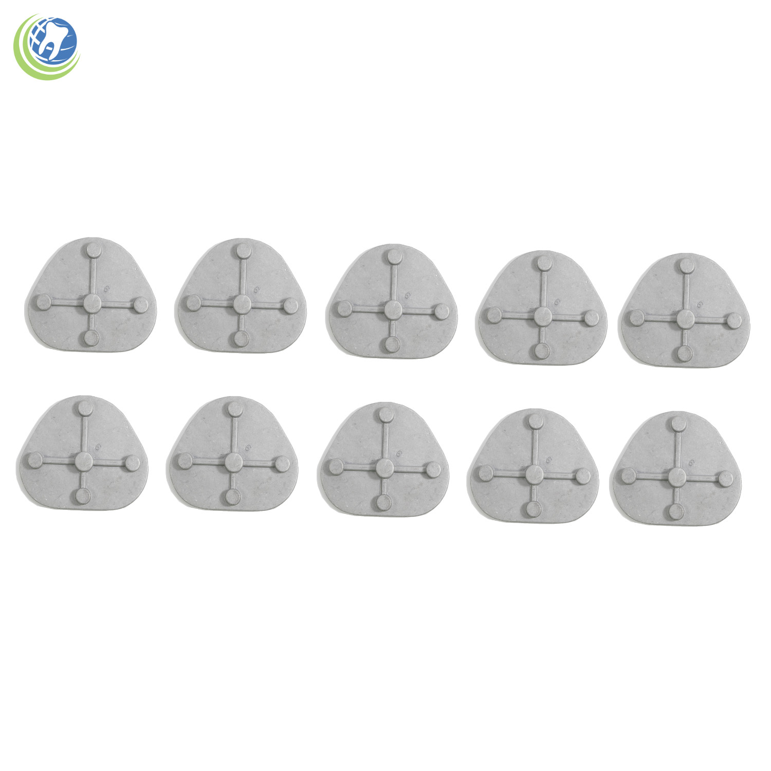 10 DENTAL OBLONG ARTICULATING METAL MOUNTING PLATES BIOART A7 PLUS ARTICULATOR