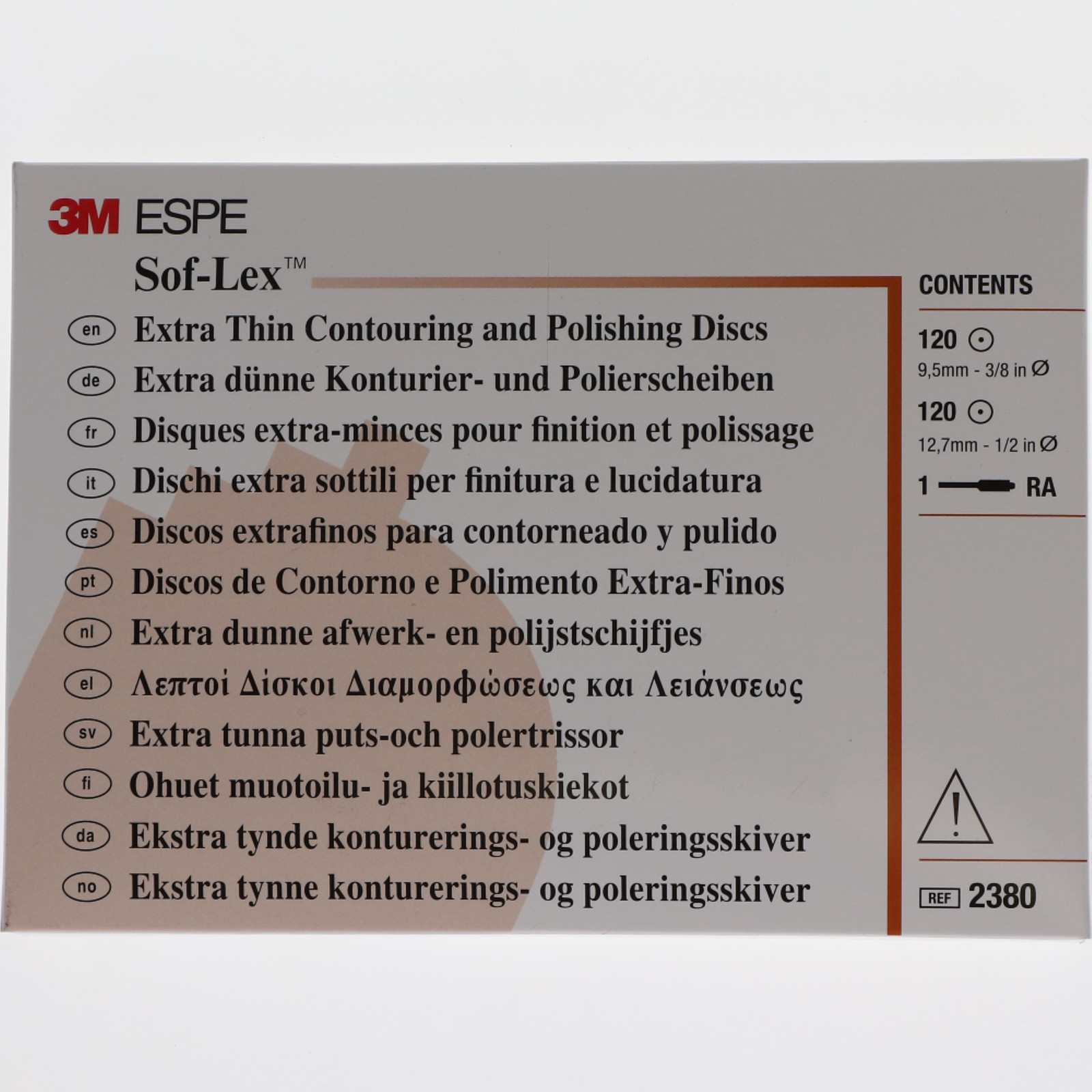 3M ESPE 2380 Sof-Lex XT Contouring & Polishing Pop-On Discs Kit Right Angle