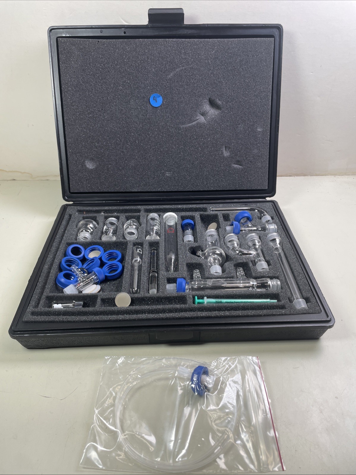 USED Kontes Microflex Williamson K-746000-0000 Chemistry Kit 17pc Glass + More 4