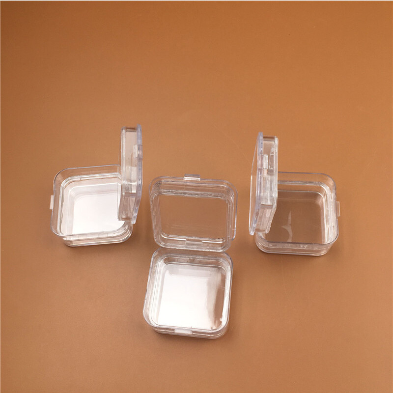 10pcs 2 Inch denture Tooth Box Membrane Plastic Transparent Tooth box to storage