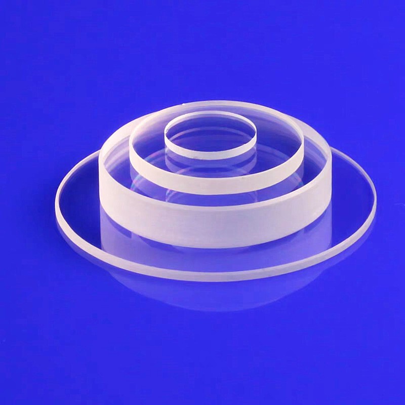 Various Sizes Quartz Glass Disc Fused Silica High Light Transmission Glass, JGS2