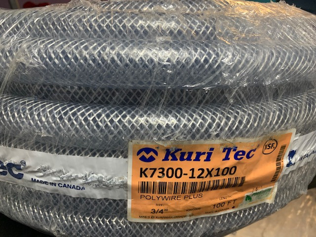 Tubing: Polywire Plus, PVC, 3/4 in Inside Dia, 1 3/16 in Outside Dia, 100 ft Lg,