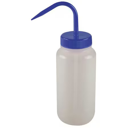 Wash Bottle, Standard Spout, 32 Oz., Blue, 6Fau9