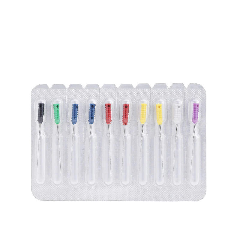 Endodontics 21/25mm Barbed Broaches Stainless Steel By Vakker (10/Pack)