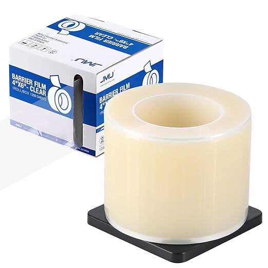 8 Rolls JMU Dental Barrier Film Medical Tape Roll Adhesive 1200 Sheets 4″x6″