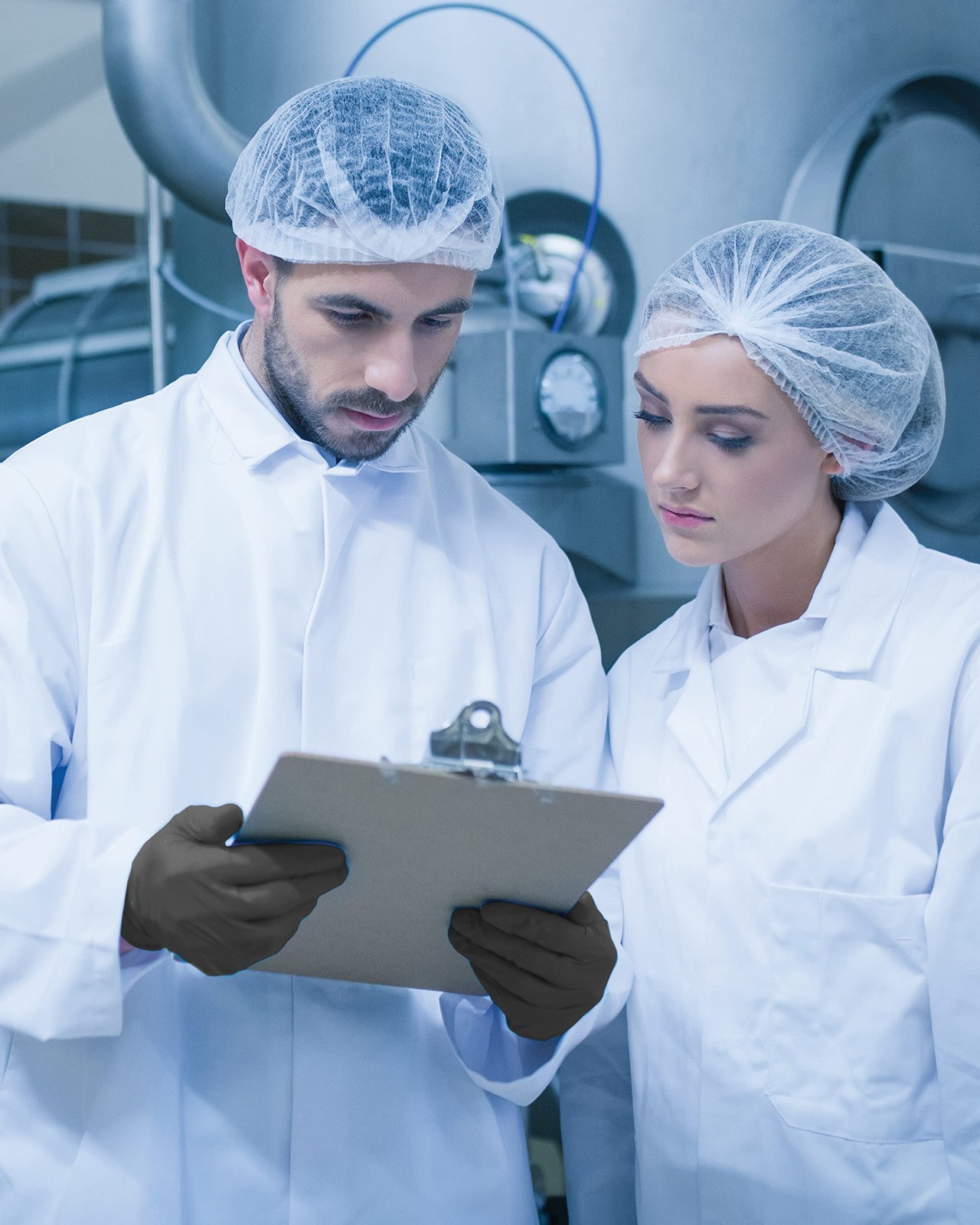 Black Lightning Exam Gloves, Disposable, Powder-Free Nitrile Gloves, Black,