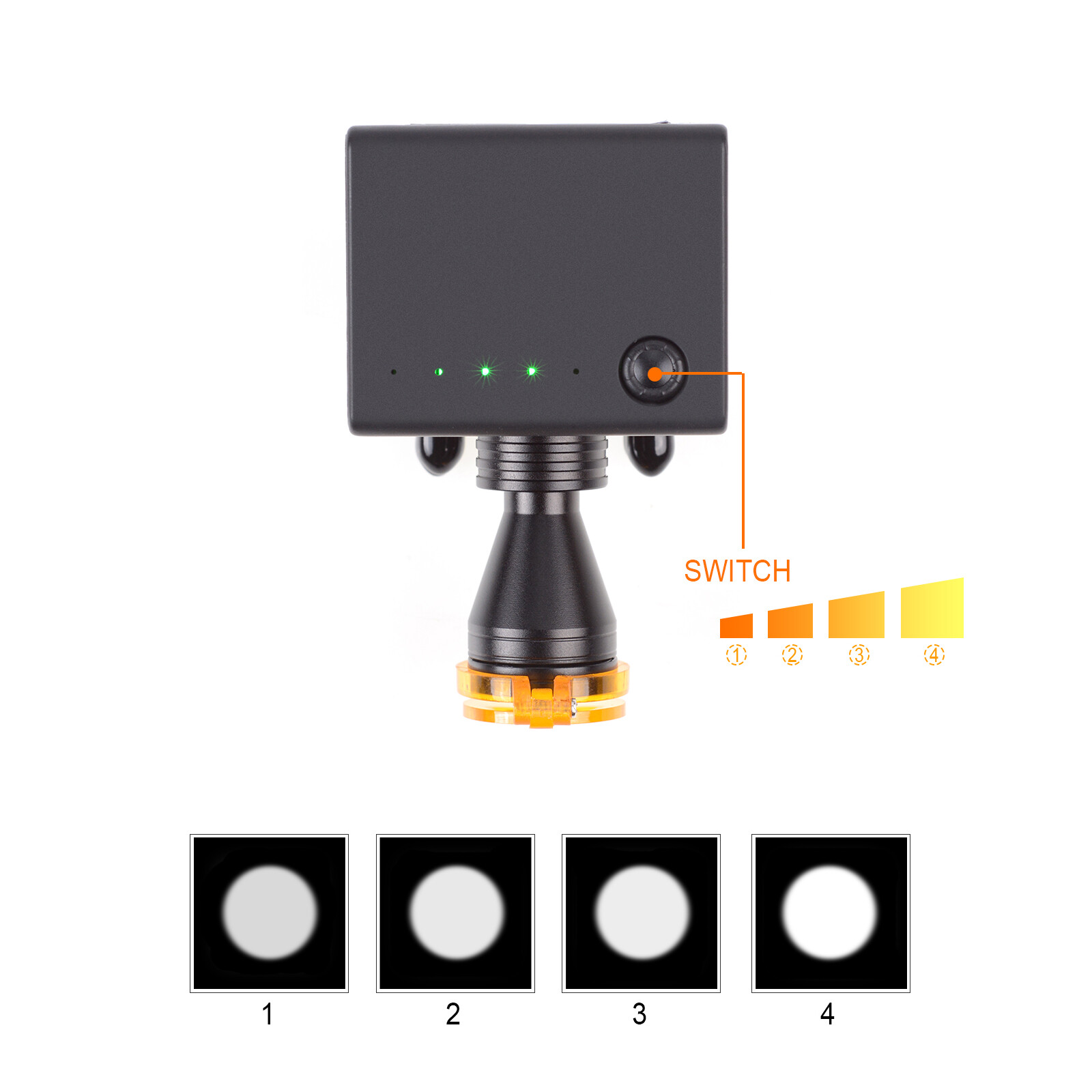 5W Dental Wireless High Brightness LED Headlight with Optical Filter Clip DY-011