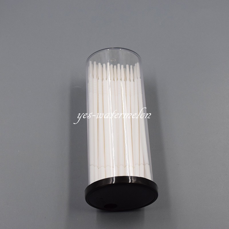 500Pcs Dental Disposable Micro Brush Bendable Applicator Tips Long Cylidner 85mm
