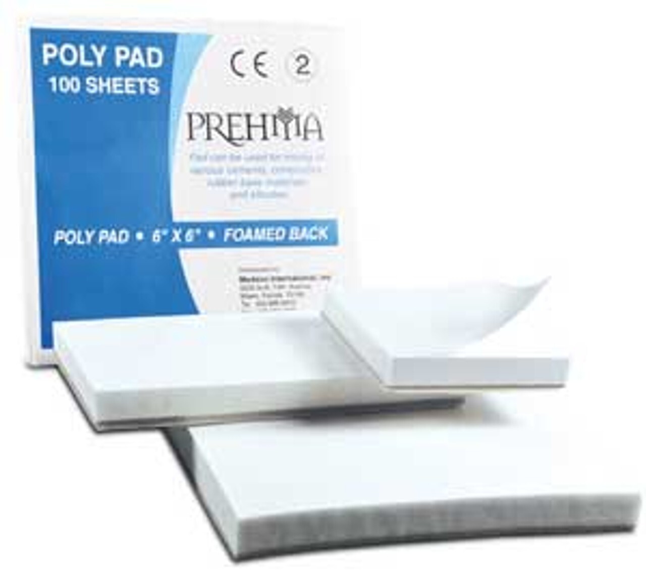 Prehma 15-03222 – Poly Mixing Pad, 3″ x 6″ (8cm x 15cm), White