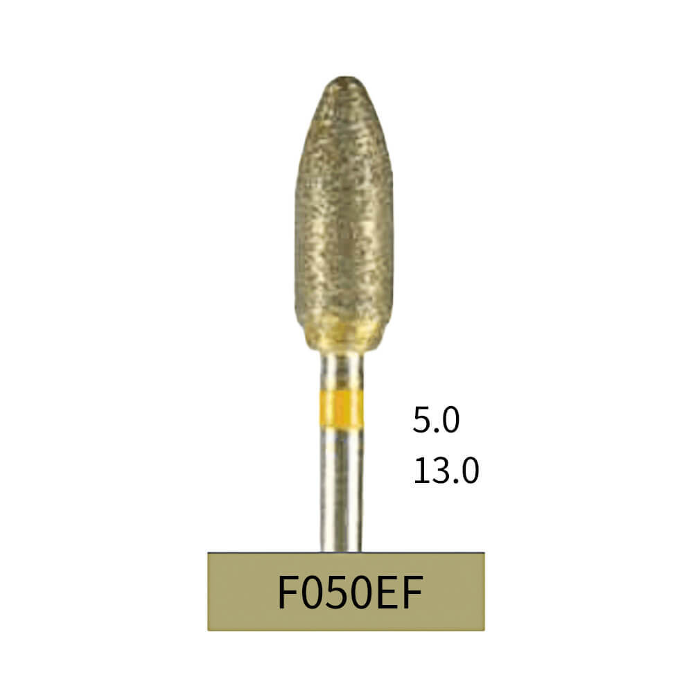 1-30×Dental Lab Full-Sintered Diamond.HP bur F050EF Extra Fine Grit For Metal