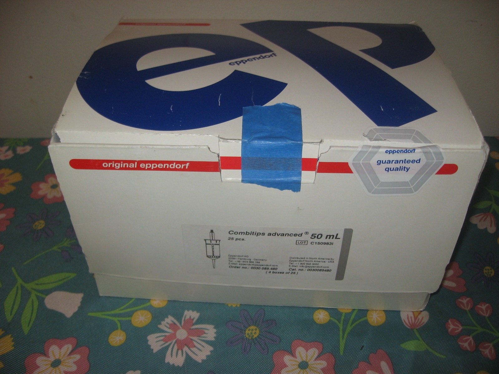 New Eppendorf Combitips advanced 0030089480 50 mL Dispenser Pipette Tips 25 pc