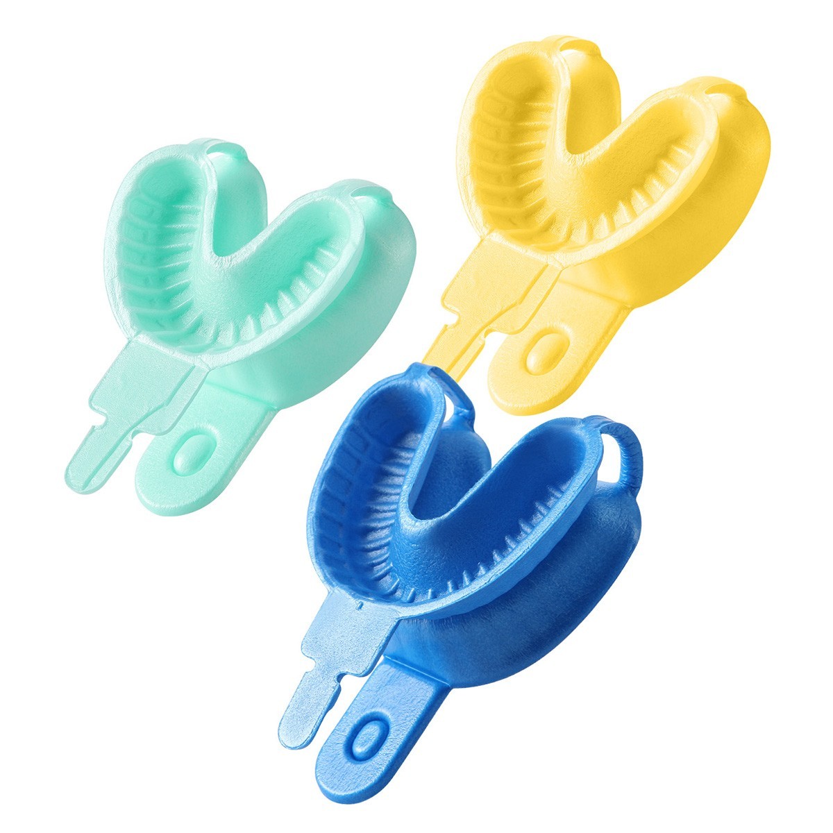 Dental Disposable Fluoride Foam Trays Materials Tray Dual Arch Trays S/ M/ L